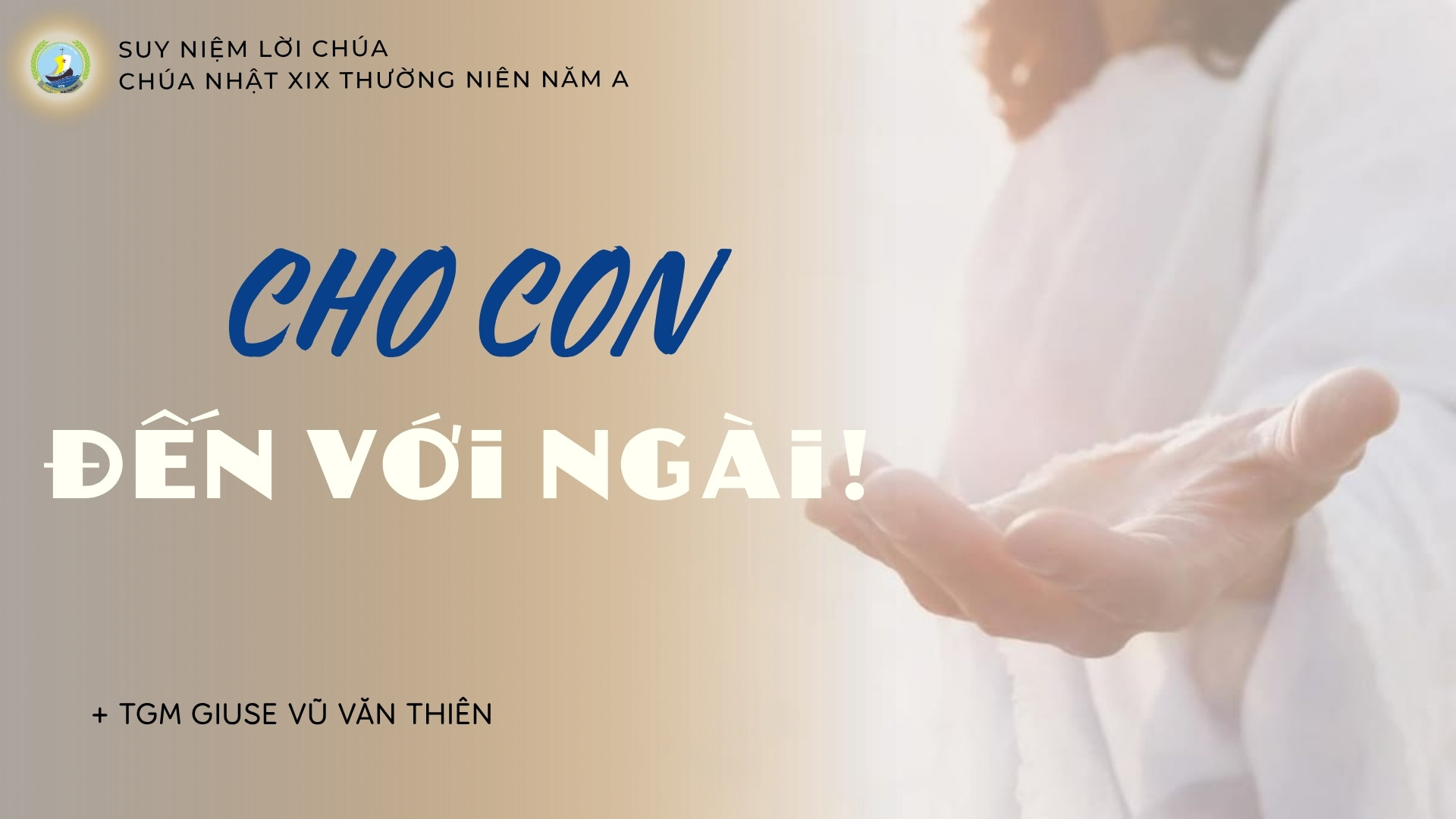 Cho con đến với Ngài!_Suy niệm Tin mừng Chúa nhật XIX Thường niên năm A